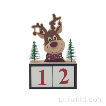 Calendário de decoração de Natal de rena